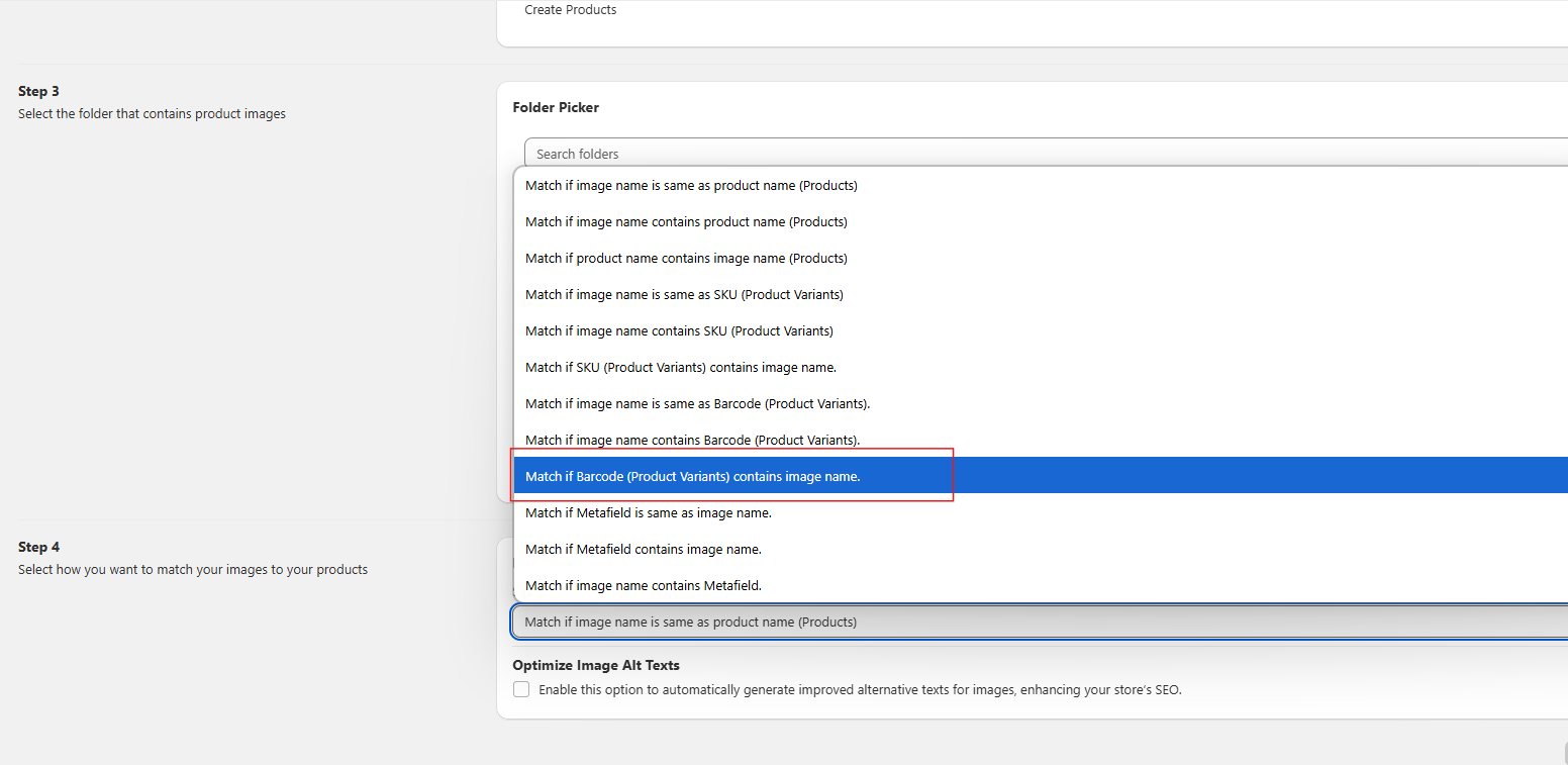 Barcode Contains Name 1