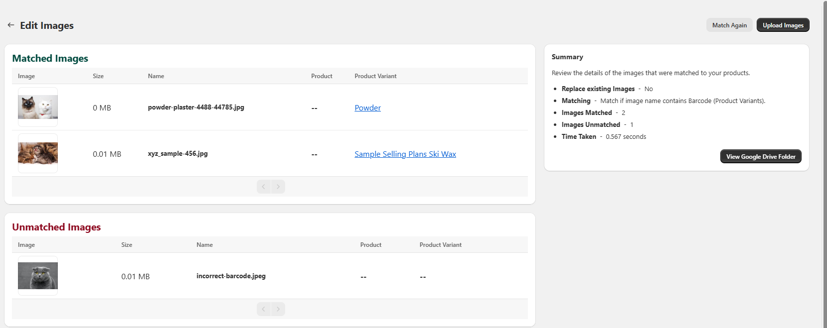Name Contains Barcode 2