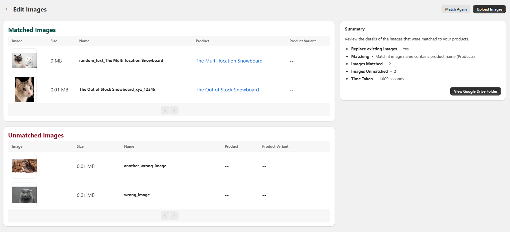 Name Contains Product 2